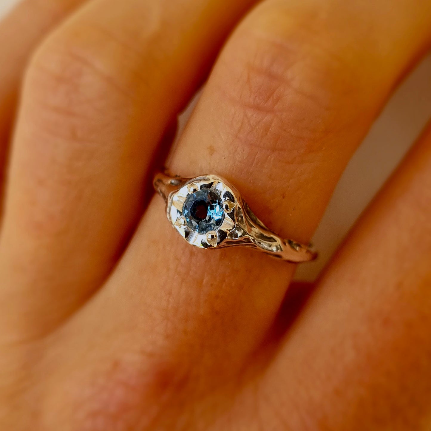 Azura Ring - Aquamarine & Sterling Silver