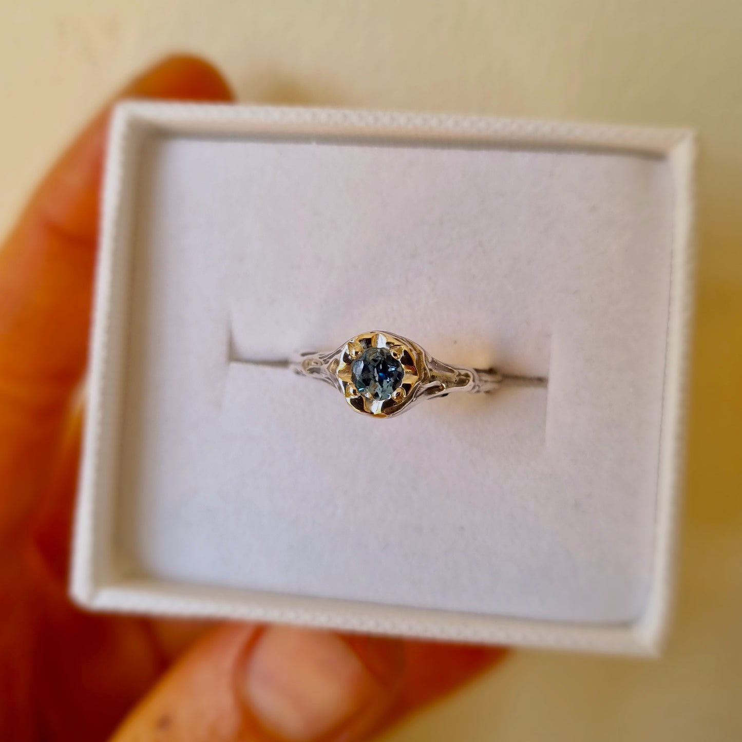 Azura Ring - Aquamarine & Sterling Silver