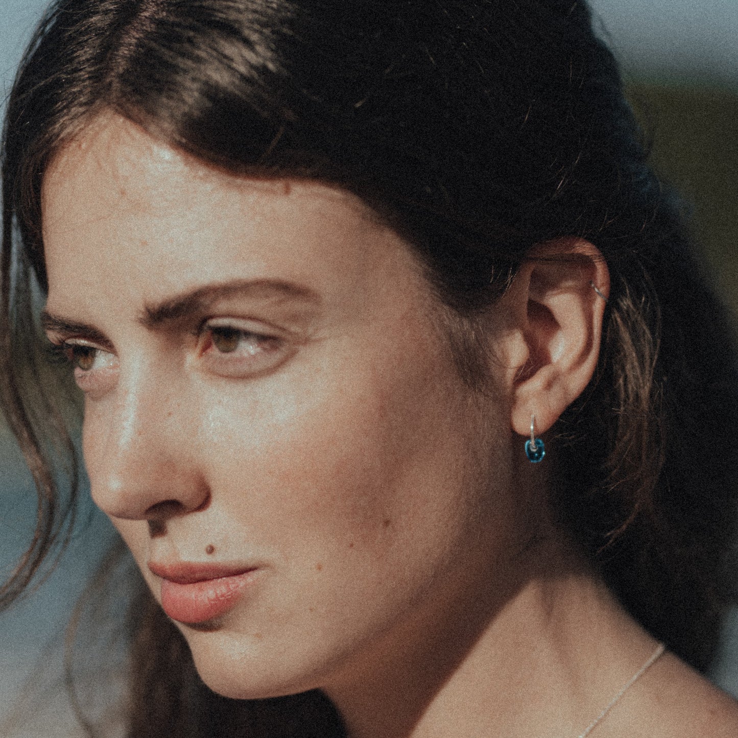 Glass Sleeper Earrings Pair