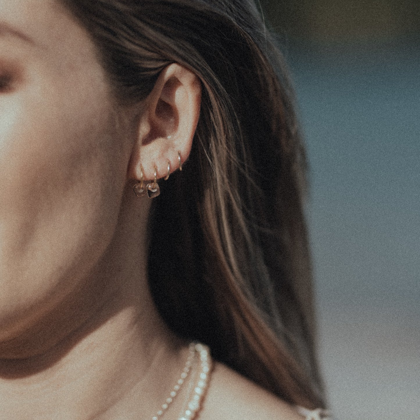 Glass Sleeper Earrings Pair