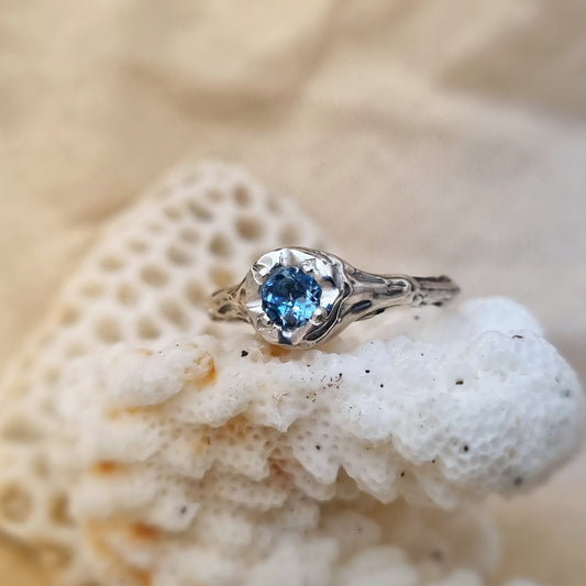 Azura Ring - Aquamarine & Sterling Silver