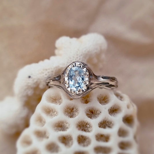 Azurea Ring - Blue Topaz & Sterling Silver