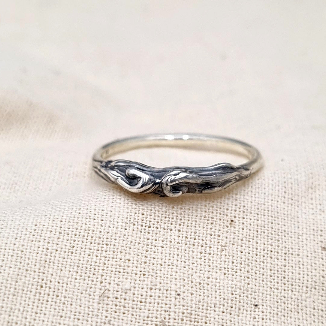 Ocean Current Ring - Sterling Silver