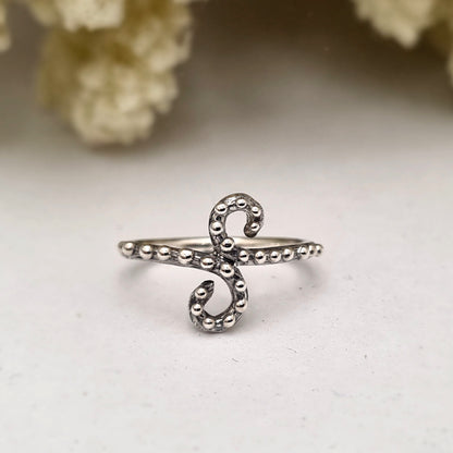 Spiral Octopus Tentacle Ring