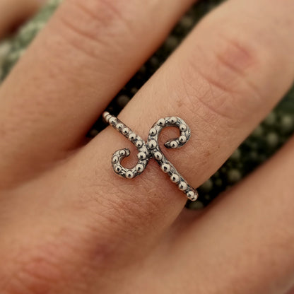 Spiral Octopus Tentacle Ring