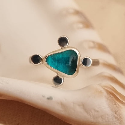 Turquoise Glass Coast Ring