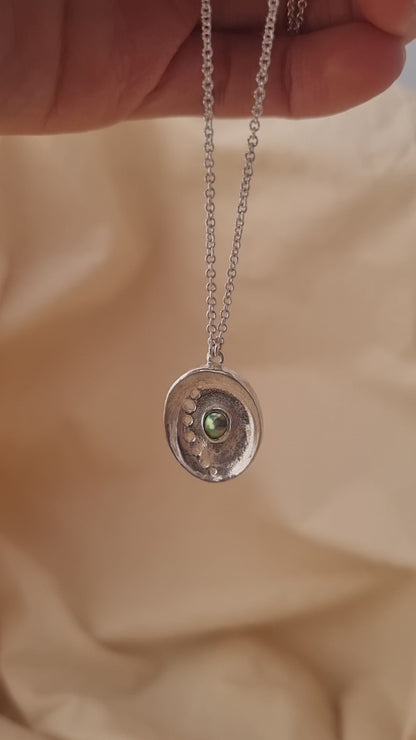 Pāua Pearl Tide Necklace - Sterling Silver