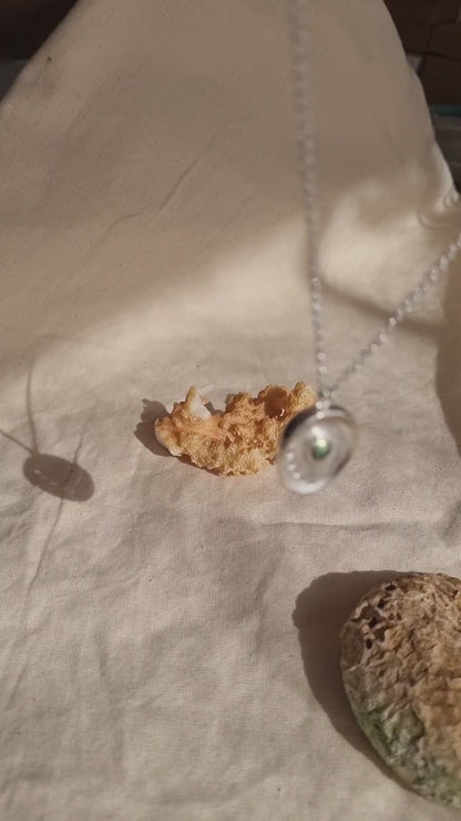 Pāua Pearl Tide Necklace - Sterling Silver