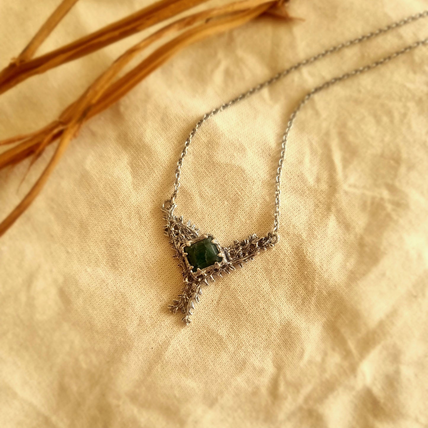 Emerald Fern Necklace