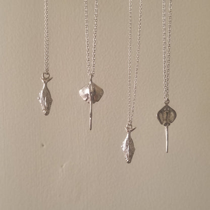 Koheru Fish Necklace — Sterling Silver