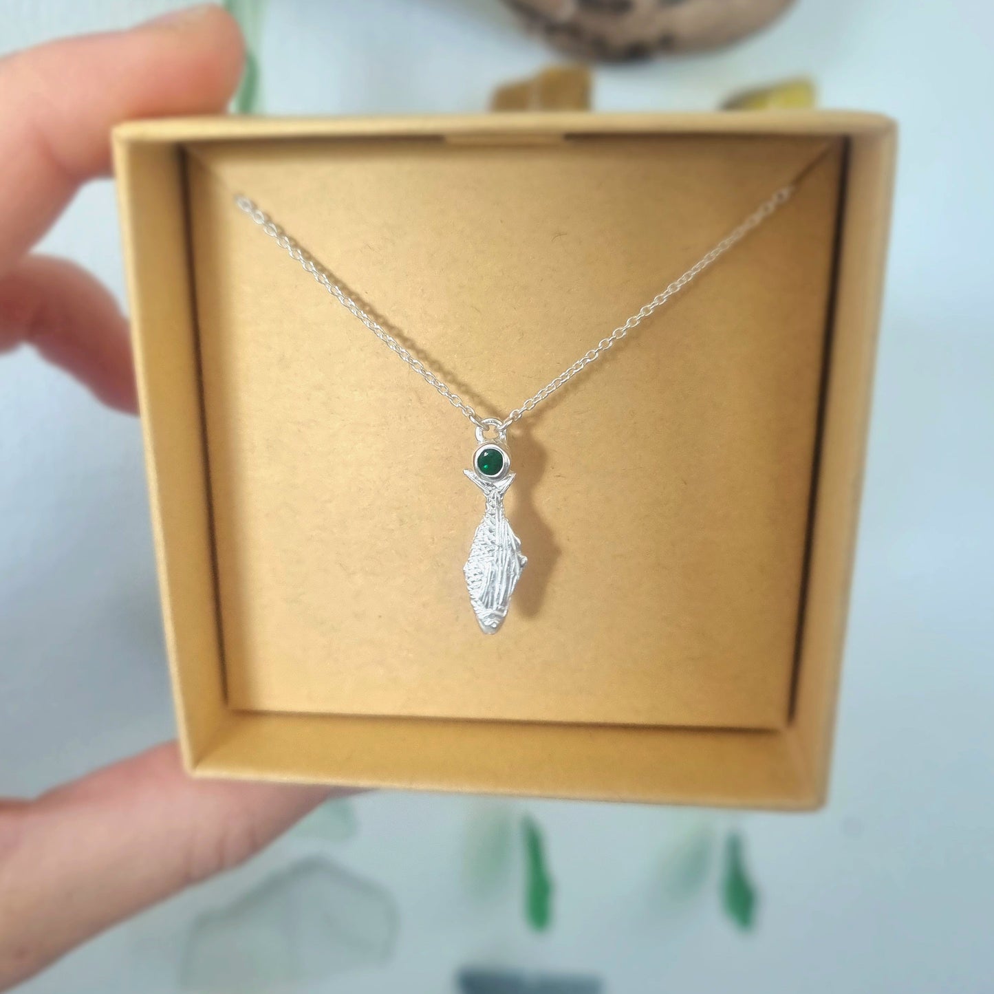 Emerald Koheru Necklace — Sterling Silver