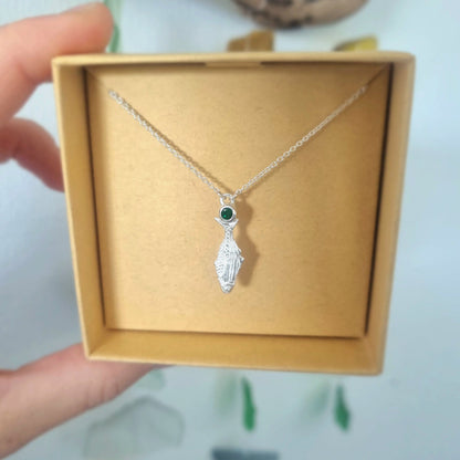 Emerald Koheru Necklace — Sterling Silver