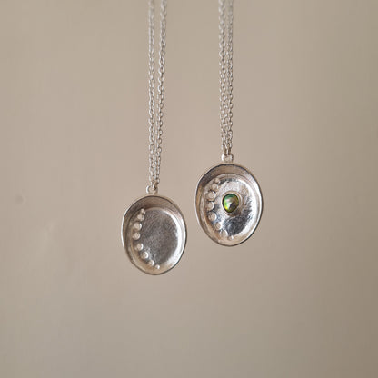 Pāua Tide Necklace - Sterling Silver