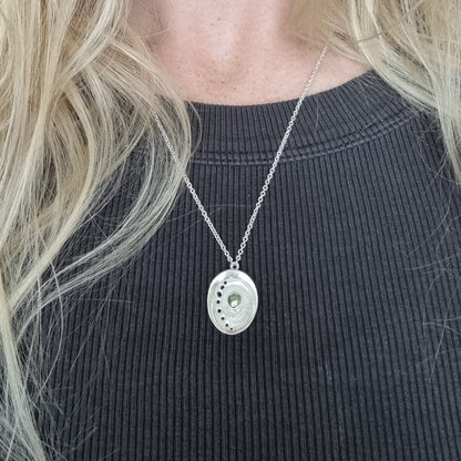 Pāua Pearl Tide Necklace - Sterling Silver