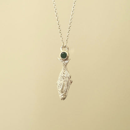 Emerald Koheru Necklace — Sterling Silver