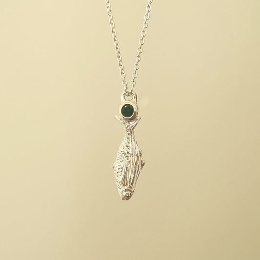 Emerald Koheru Necklace — Sterling Silver