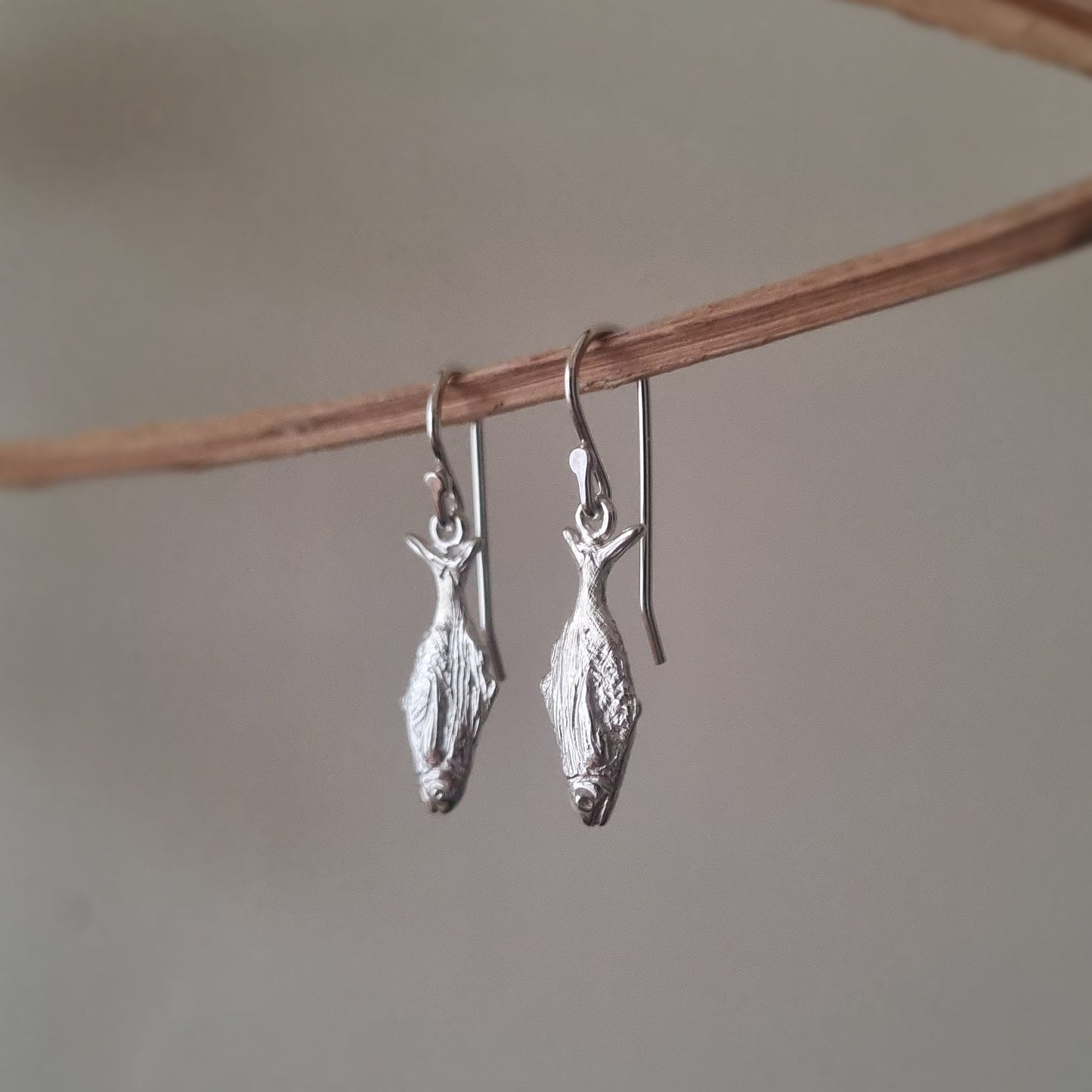 Koheru Fish Earrings — Sterling Silver