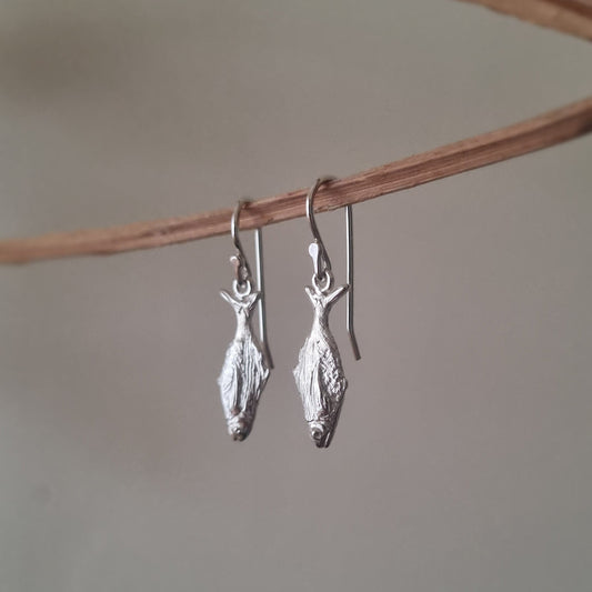 Koheru Fish Earrings — Sterling Silver