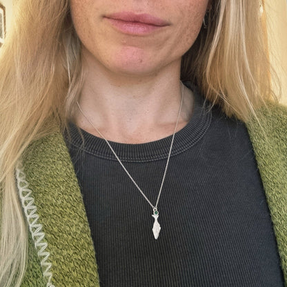 Emerald Koheru Necklace — Sterling Silver