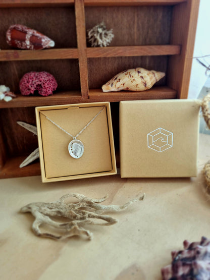Pāua Tide Necklace - Sterling Silver