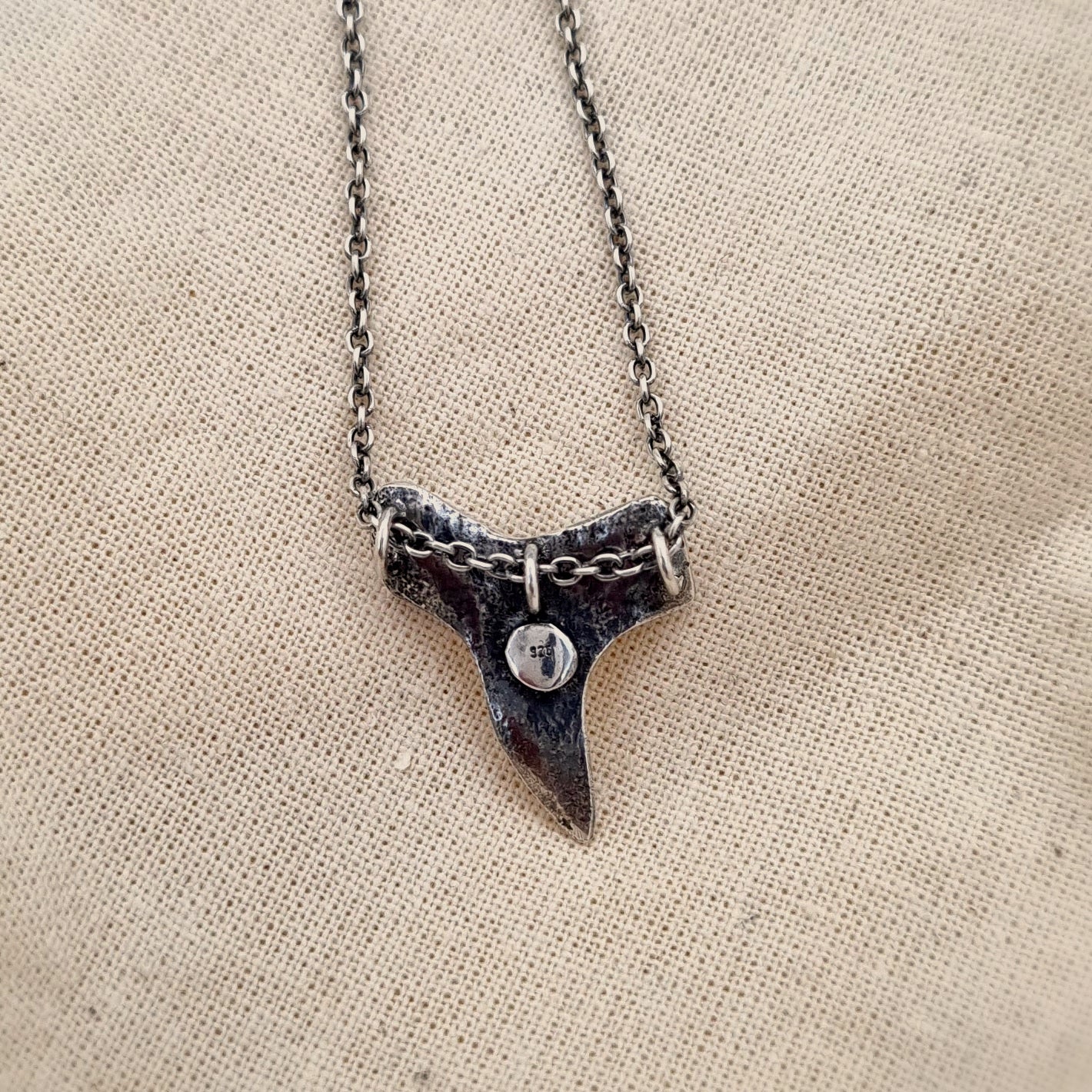 Shark tooth Necklace- Sterling Silver