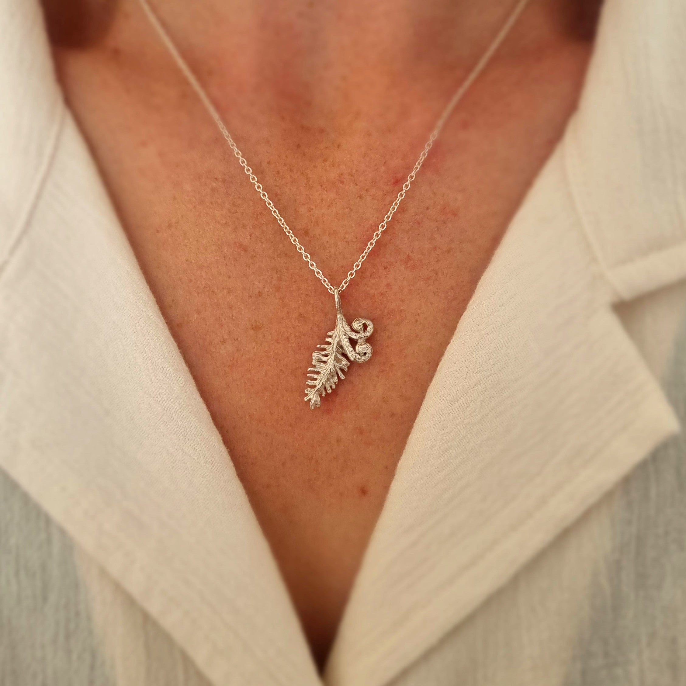 Unfurl- Koru Fern Necklace – Elizabeth French Jewellery