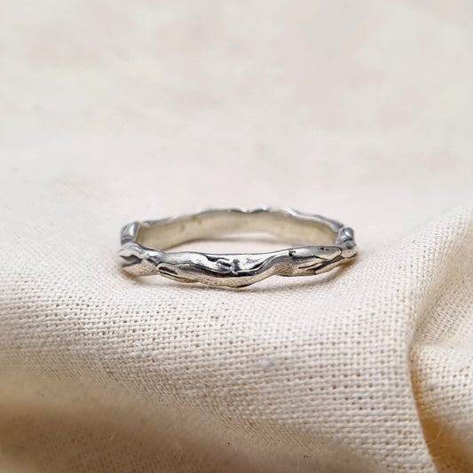 Water Surface Ring - Sterling Silver